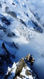 Scenic view of snow covered landscape