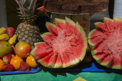 Close-up of fruits for sale in market