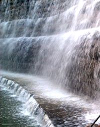 Scenic view of waterfall