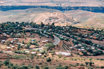 Aerial view of townscape