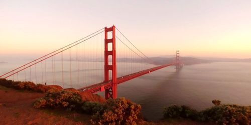 Golden gate bridge against sky