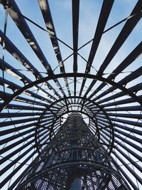 Low angle view of tower against sky