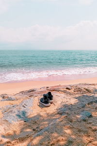 Scenic view of sea against sky