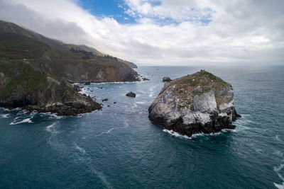 San martin rock in big sur, california.