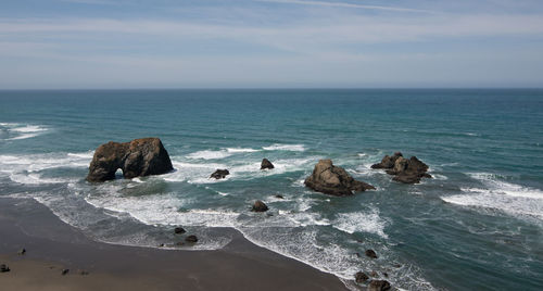Scenic view of sea against sky
