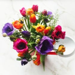 Close-up of flowers on bouquet