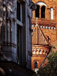 Low angle view of historic building