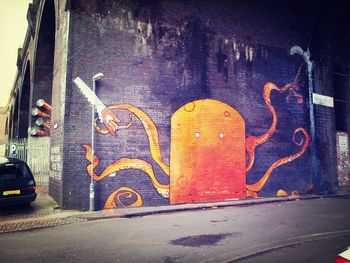 Graffiti on wall
