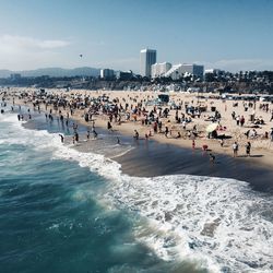 Group of people on beach