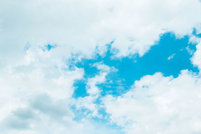 Low angle view of clouds in sky