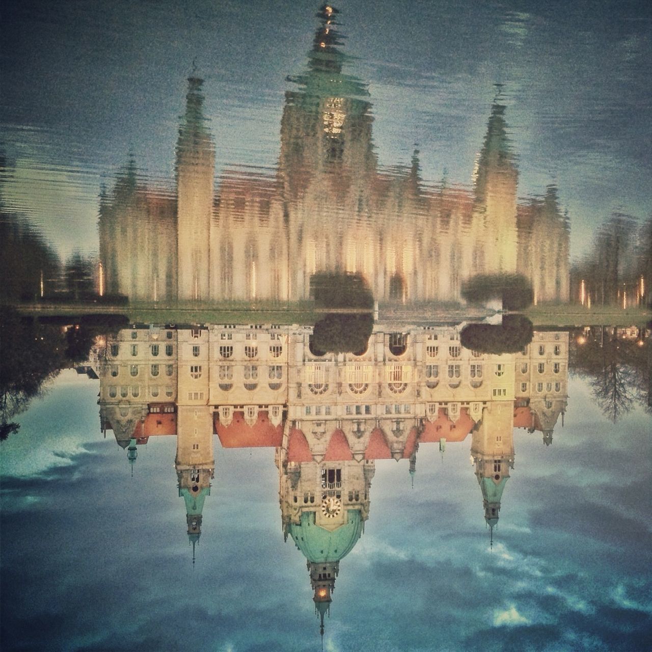 architecture, reflection, built structure, building exterior, water, sky, waterfront, place of worship, cloud - sky, religion, standing water, spirituality, travel destinations, dusk, famous place, lake, outdoors, travel, tourism, history