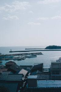 Scenic view of calm sea against sky