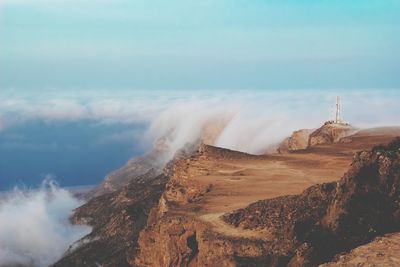 Panoramic view of sea against sky