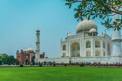 View of historical building against clear sky