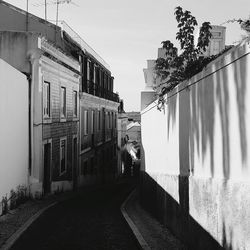 Street amidst buildings against sky