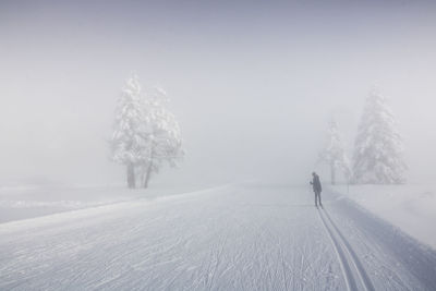 Chamrousse plateau in the alps in winter under the snow