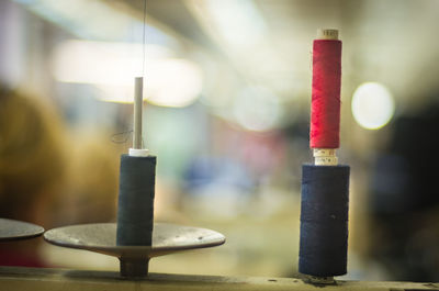 Close-up of machine part