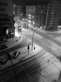 City street at night