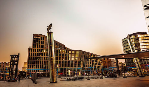 Low angle view of buildings against sky