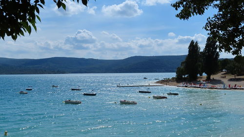 Scenic view of sea against sky