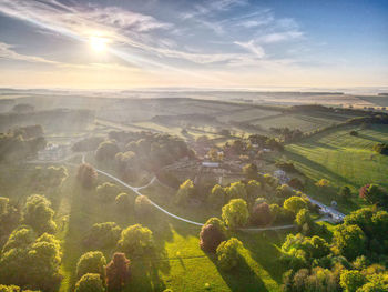 Scenic view of landscape against sky