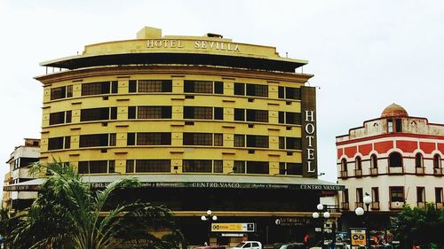 Low angle view of building against sky