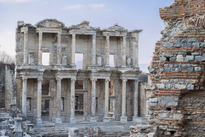 Low angle view of old building