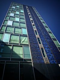 Low angle view of modern building against sky