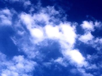 Low angle view of clouds in sky