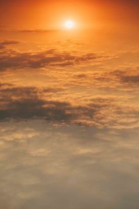 Scenic view of cloudscape against sky during sunset