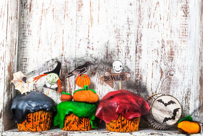 Close-up of pumpkin on table