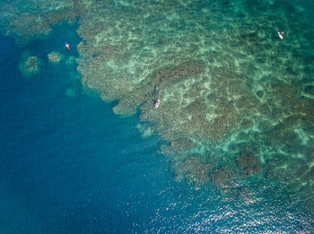 High angle view of sea