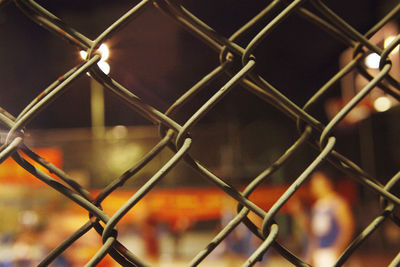 Close-up of chainlink fence