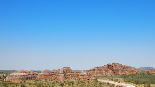 Rock formations in a desert