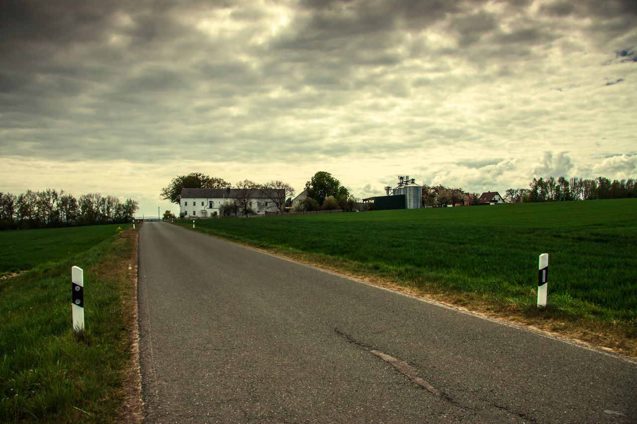 ROAD PASSING THROUGH FIELD