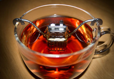 Close-up of tea on table