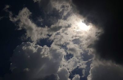 Low angle view of clouds in sky