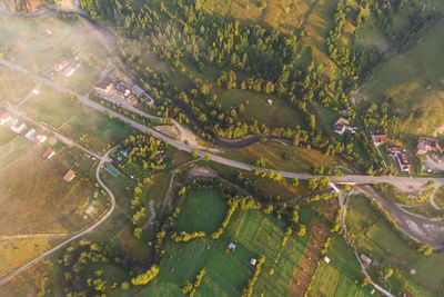 Aerial view of landscape