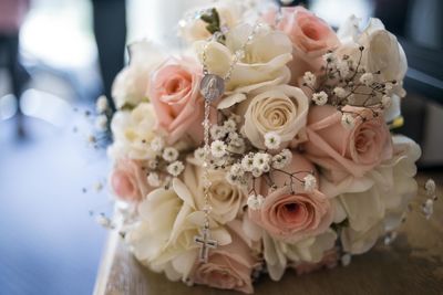 Close-up of rose bouquet