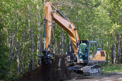 Low angle view of construction site