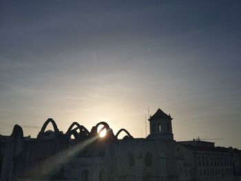 Low angle view of built structure against sky