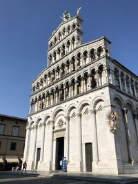 Low angle view of building against sky
