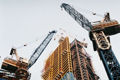 Low angle view of crane