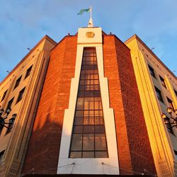 Low angle view of building against sky