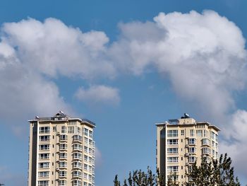 Low angle view of building against sky