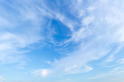 Low angle view of clouds in sky