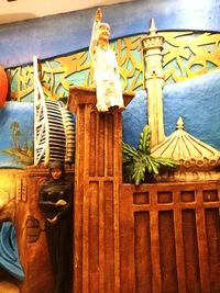 Close-up of yellow wood