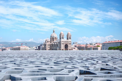 View of cathedral against cloudy sky