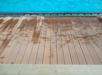 High angle view of swimming pool