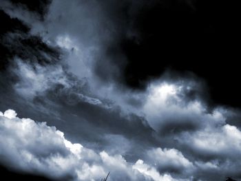 Low angle view of storm clouds in sky